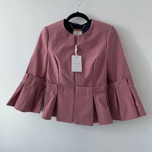 Ted Baker Women’s Peplum Crop Sleeve Jacket UK Size 1 / US Size 4